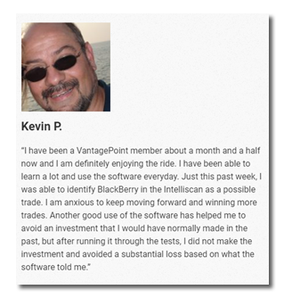 Kevin P finds trading success in just one month with VantagePoint